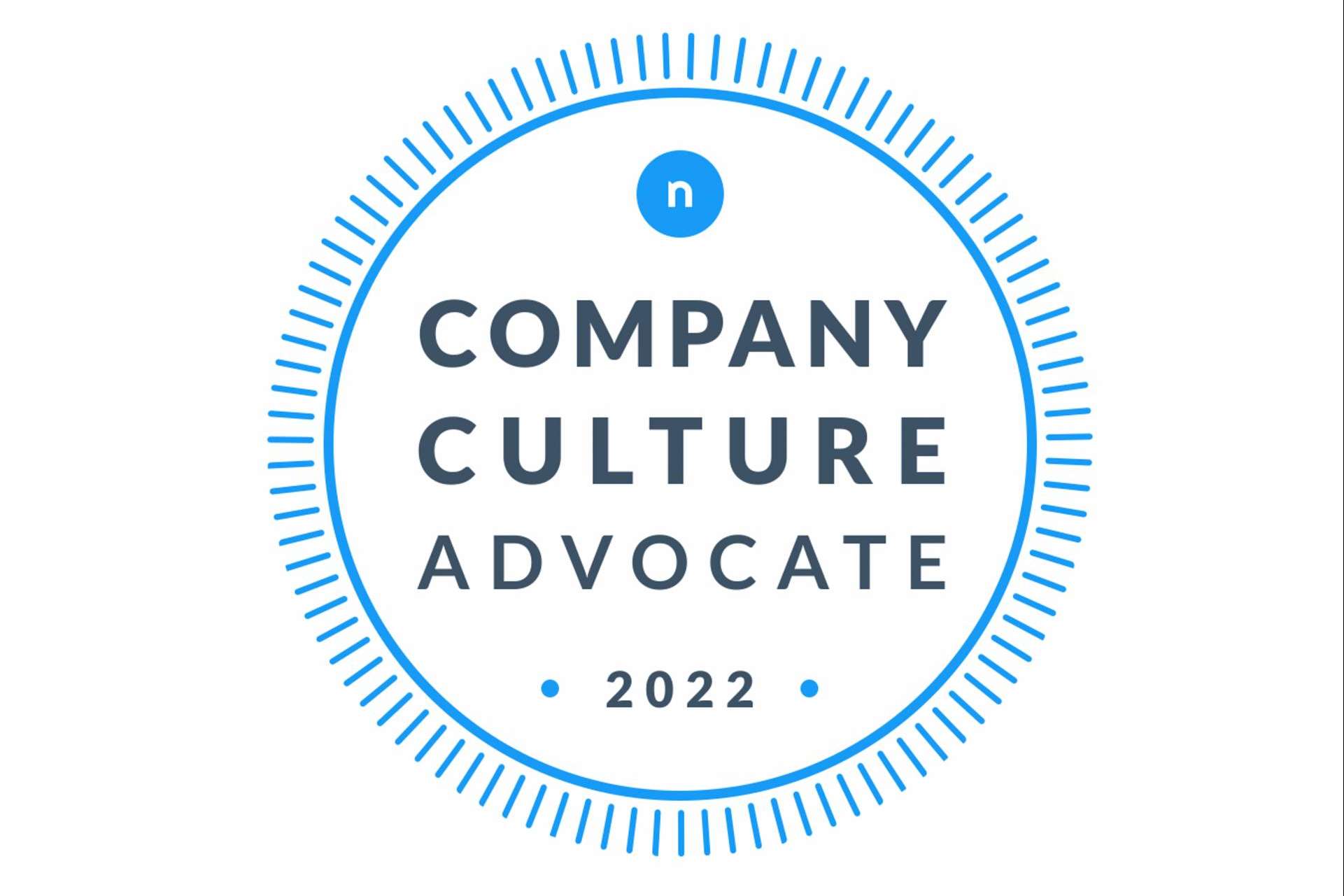 Motivar la buena cultura empresarial con la Company Culture Advocate badge de Nailted