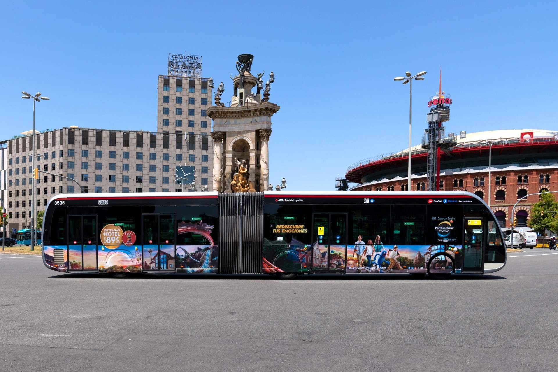 Promedios realiza campañas sostenibles en los buses integrales de Barcelona