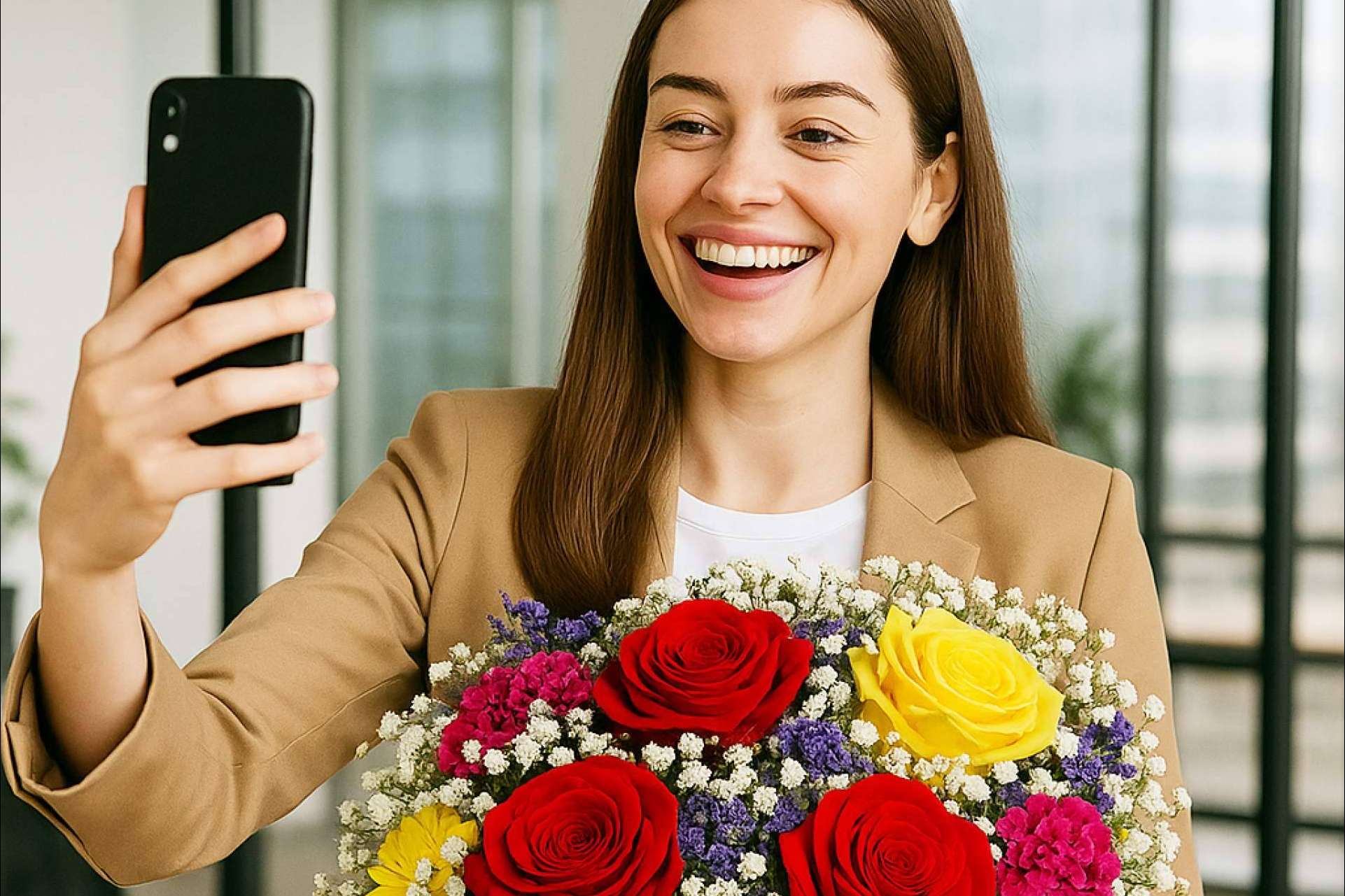 Ramos de flores con video mensaje; así innova teleROSA en el arte de regalar