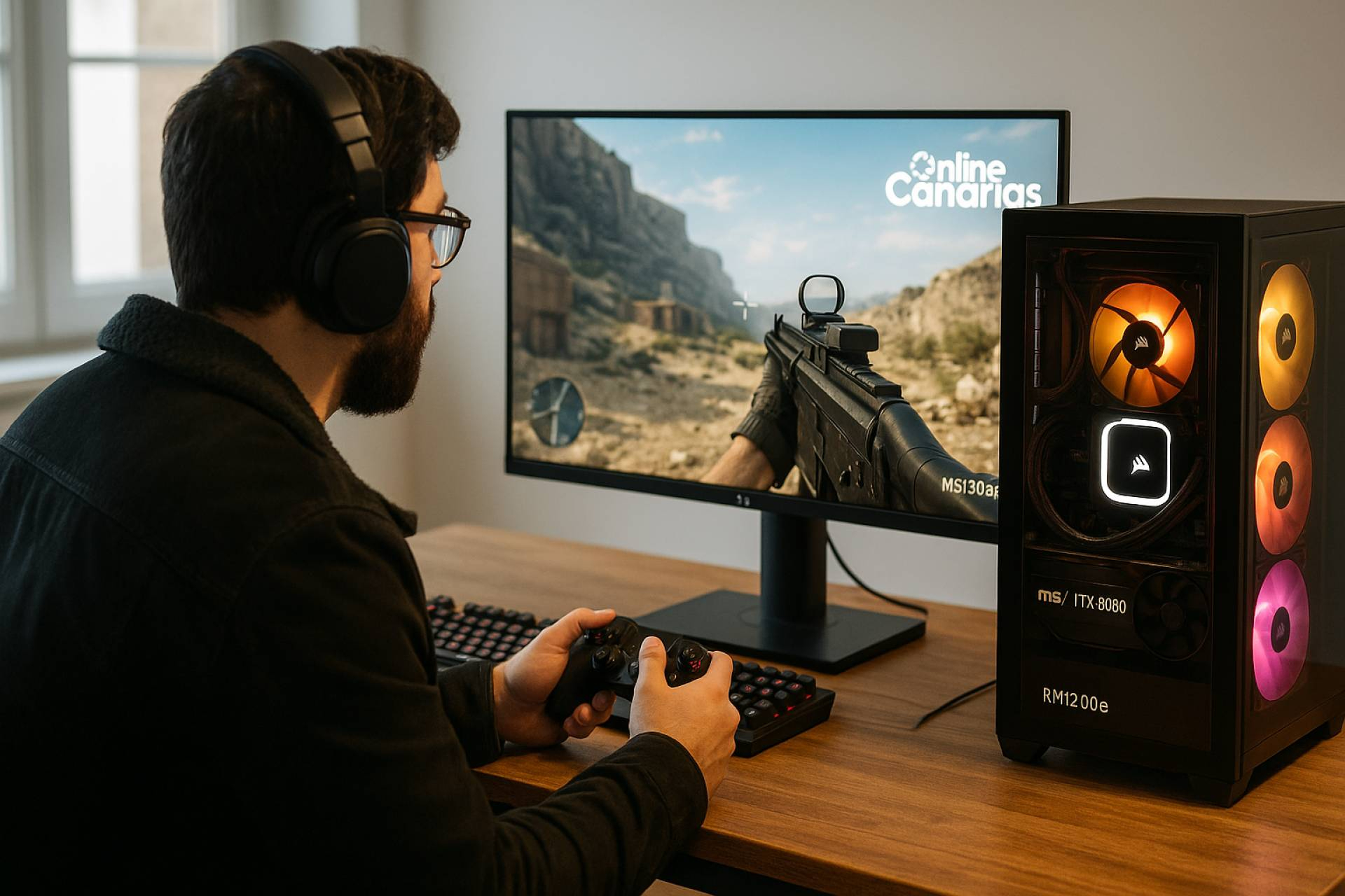 Colaboración estratégica entre Nate Gentile y Online Canarias para la venta de ordenadores gaming en Canarias