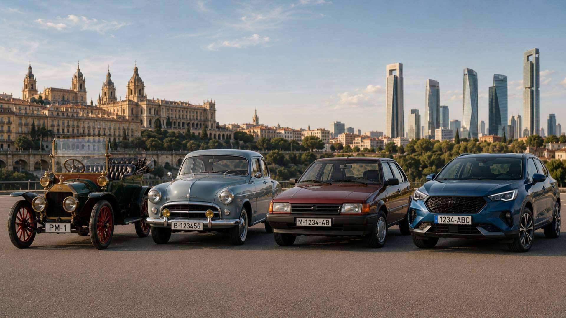 Matrículas de coche en España; más de un siglo de historia sobre ruedas